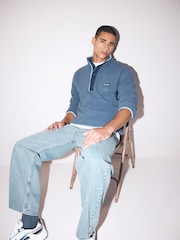 Синий - Columbia Mens Helvetia II Half Snap Fleece - Image 3 of 5