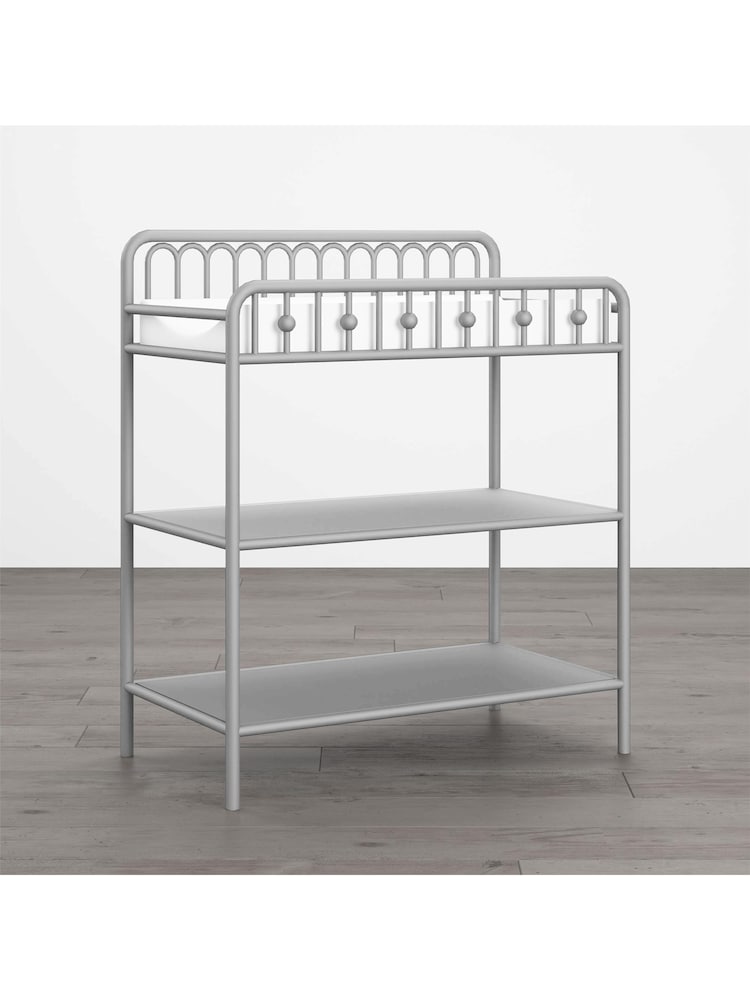 Little Seeds Grey Monarch Hill Ivy Metal Changing Table - Image 2 of 6