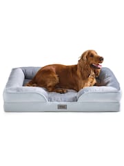 Snug Grey Orthopedic Support Pet Bed - Image 2 of 9