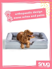 Snug Grey Orthopedic Support Pet Bed - Image 3 of 9