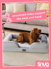 Snug Grey Orthopedic Support Pet Bed - Image 6 of 9