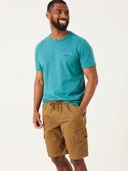 FatFace Dark Teal Daily Grind T-Shirt - Image 1 of 6