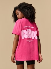 Reebok Oversized Girls 100% Cotton Graphic T-Shirt - Image 2 of 8