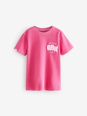 Reebok Oversized Girls 100% Cotton Graphic T-Shirt - Image 5 of 8