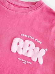 Reebok Oversized Girls 100% Cotton Graphic T-Shirt - Image 7 of 8