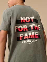 Reebok Boys Oversized 100% Cotton Graphic T-Shirt - Image 5 of 9