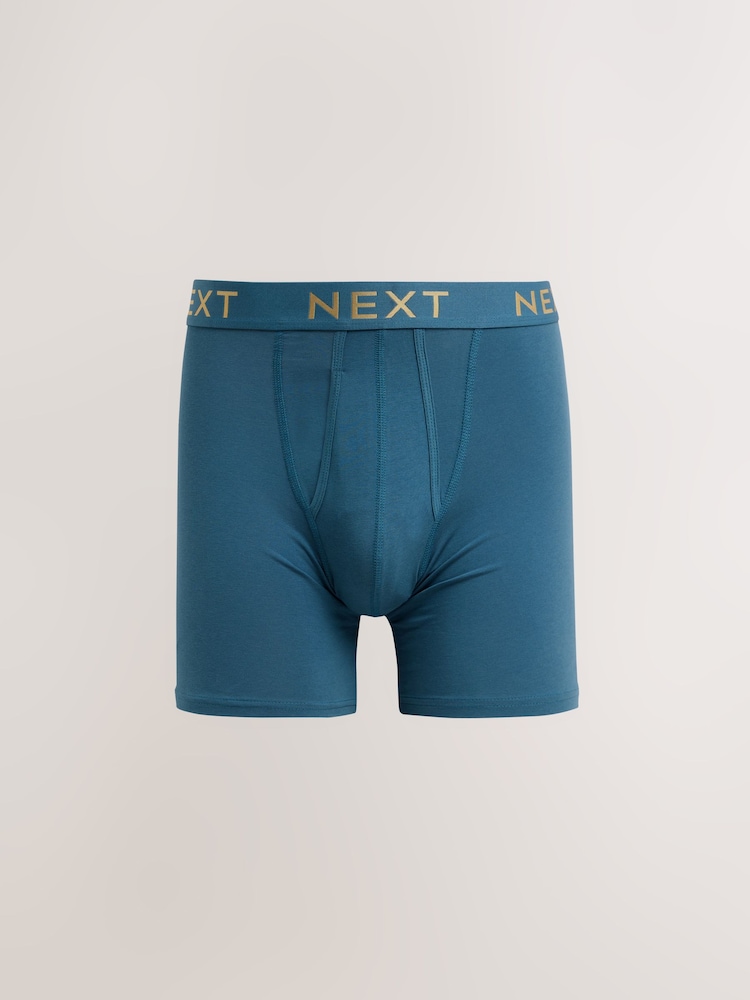 Rich Purple/Green/Orange Colour 10 pack Sports Longer Length A-Front Boxers - Image 3 of 14