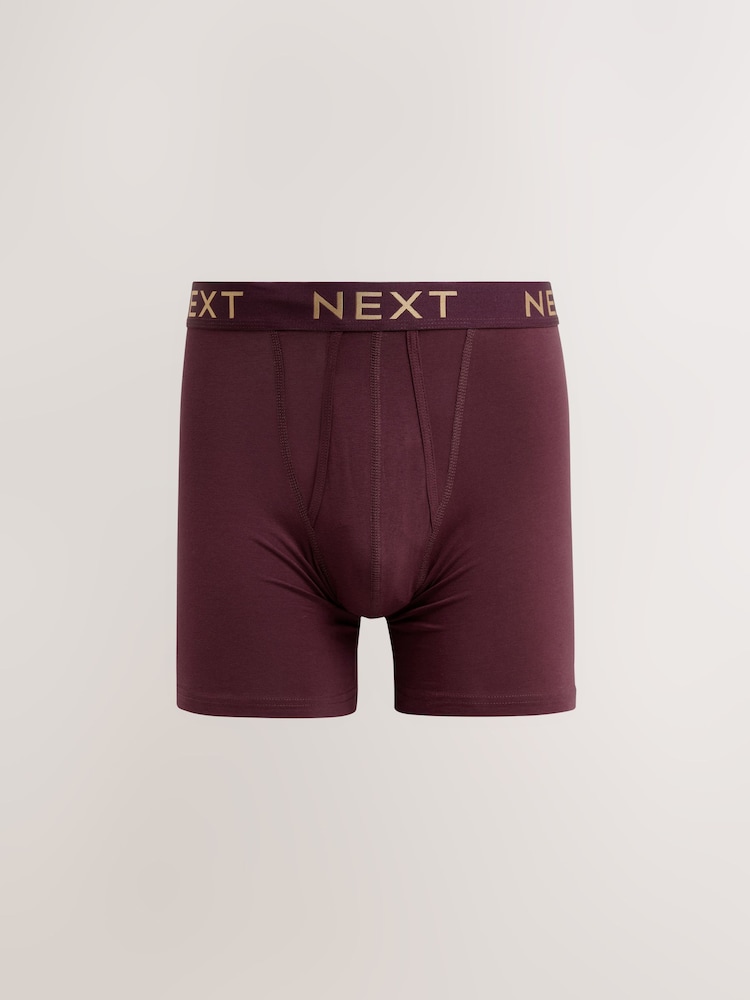 Rich Purple/Green/Orange Colour 10 pack Sports Longer Length A-Front Boxers - Image 6 of 14