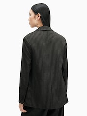 AllSaints Grey Averie Pin Blazer - Image 2 of 7