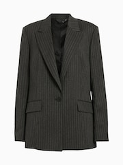 AllSaints Grey Averie Pin Blazer - Image 7 of 7