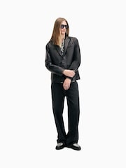 AllSaints Black Andrius Blazer - Image 3 of 8