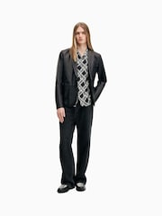 AllSaints Black Andrius Blazer - Image 5 of 8