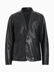 AllSaints Black Andrius Blazer - Image 8 of 8