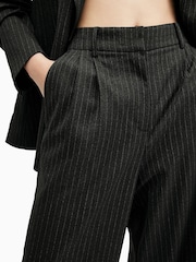 AllSaints Grey Averie Pin Trousers - Image 2 of 7
