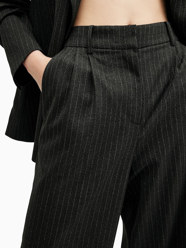 AllSaints Grey Averie Pin Trousers - Image 2 of 7