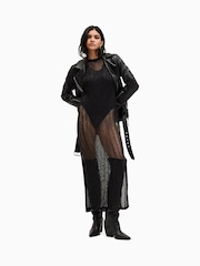 AllSaints Black Giana Dress - Image 1 of 7