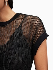 AllSaints Black Giana Dress - Image 4 of 7