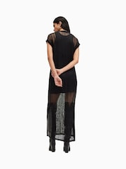AllSaints Black Giana Dress - Image 6 of 7