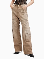 AllSaints Brown Archie Jeans - Image 2 of 8