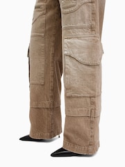 AllSaints Brown Archie Jeans - Image 4 of 8