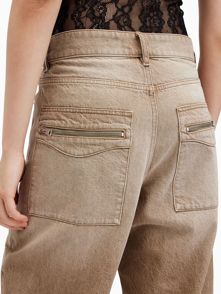 AllSaints Brown Archie Jeans - Image 5 of 8