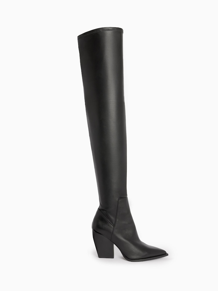 AllSaints Black Lara Boots - Image 1 of 6