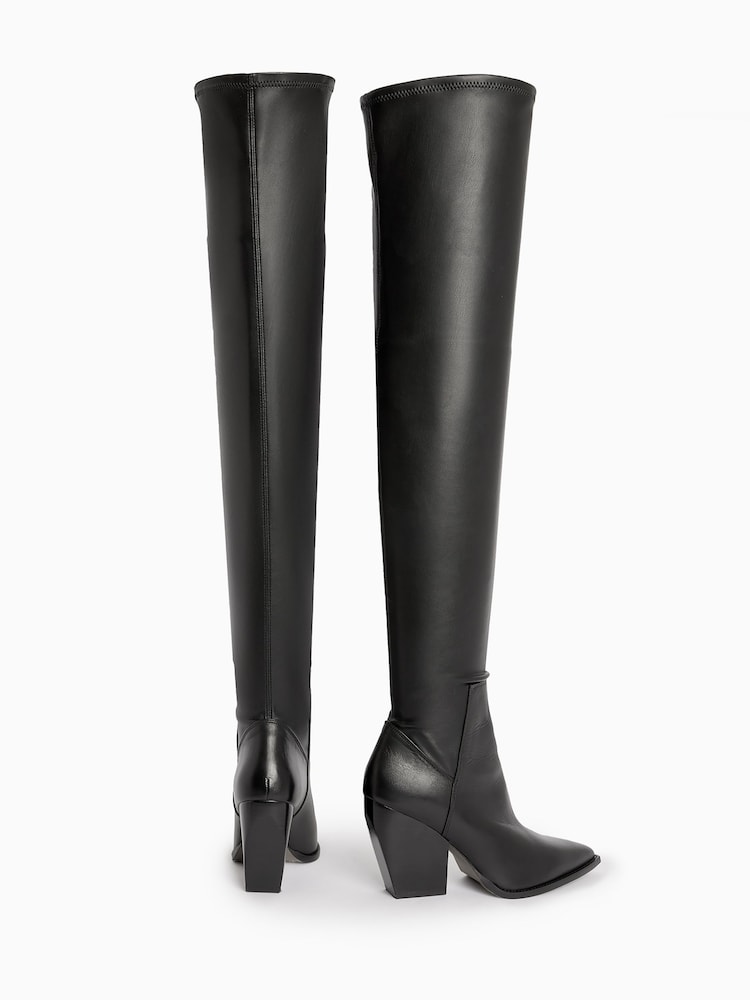 AllSaints Black Lara Boots - Image 2 of 6