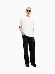 AllSaints Off White Biggy Short Sleeve Crew T-Shirt - Image 7 of 9