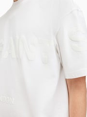 AllSaints Off White Biggy Short Sleeve Crew T-Shirt - Image 8 of 9