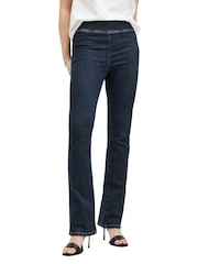 AllSaints Blue Dani Sizeme Bootcut Jeans - Image 1 of 9