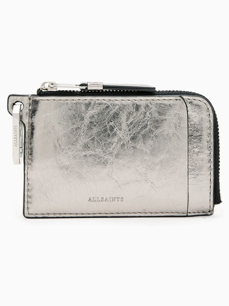 AllSaints Grey Remy Wallet - Image 1 of 6 AllSaints Grey Remy Wallet - Image 1 of 6