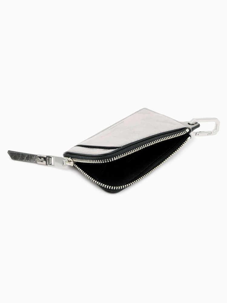 AllSaints Grey Remy Wallet - Image 2 of 6