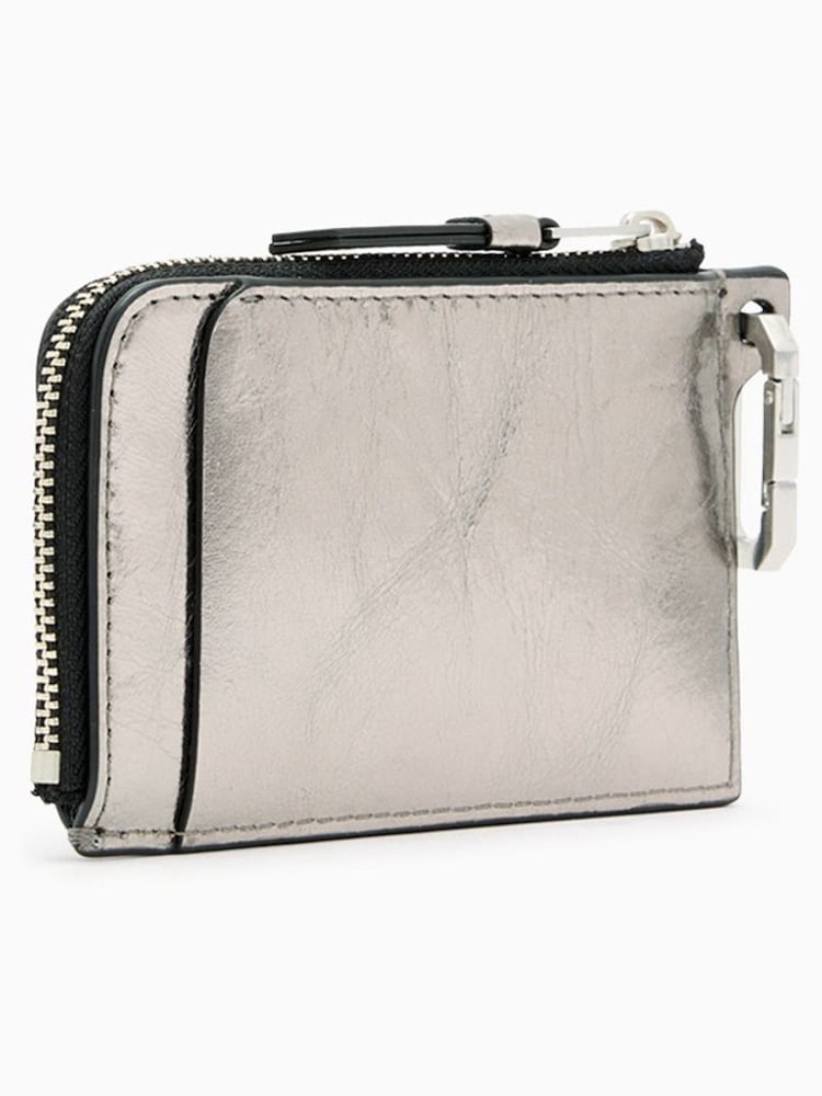AllSaints Grey Remy Wallet - Image 6 of 6