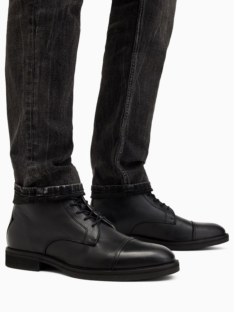 AllSaints Black Drago Boots - Image 6 of 6