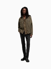 AllSaints Green Spotter Long Sleeve Shirt - Image 3 of 7