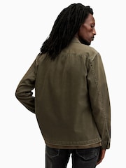 AllSaints Green Spotter Long Sleeve Shirt - Image 6 of 7