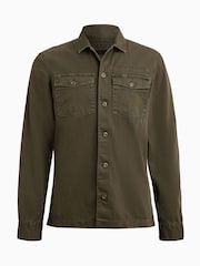 AllSaints Green Spotter Long Sleeve Shirt - Image 7 of 7