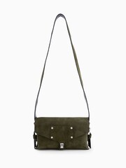 AllSaints Green Miro Satchel Bag - Image 1 of 6
