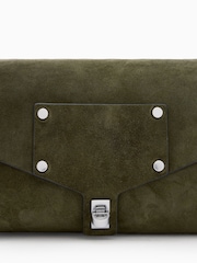 AllSaints Green Miro Satchel Bag - Image 6 of 6