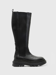 AllSaints Black Monica Boots - Image 1 of 6