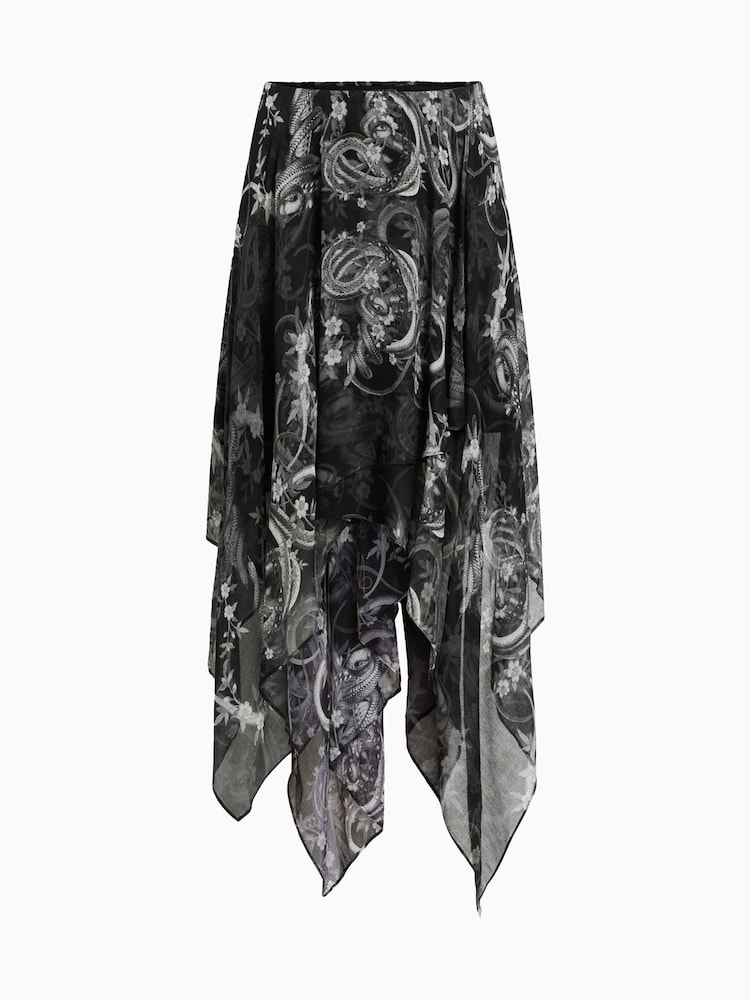 AllSaints Black Polly Skirt - Image 7 of 7