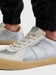 AllSaints Silver Jaimee Met Sneakers - Image 2 of 7