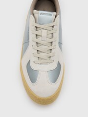 AllSaints Silver Jaimee Met Sneakers - Image 6 of 7