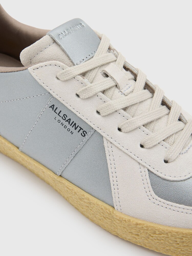 AllSaints Silver Jaimee Met Sneakers - Image 7 of 7