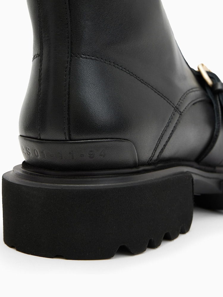 AllSaints Black Tori Boots - Image 6 of 6