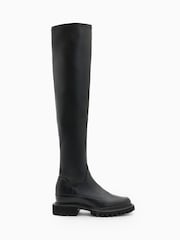 AllSaints Black Leona Boots - Image 1 of 5