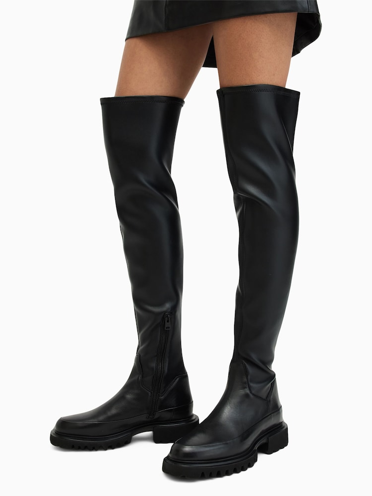 AllSaints Black Leona Boots - Image 5 of 5