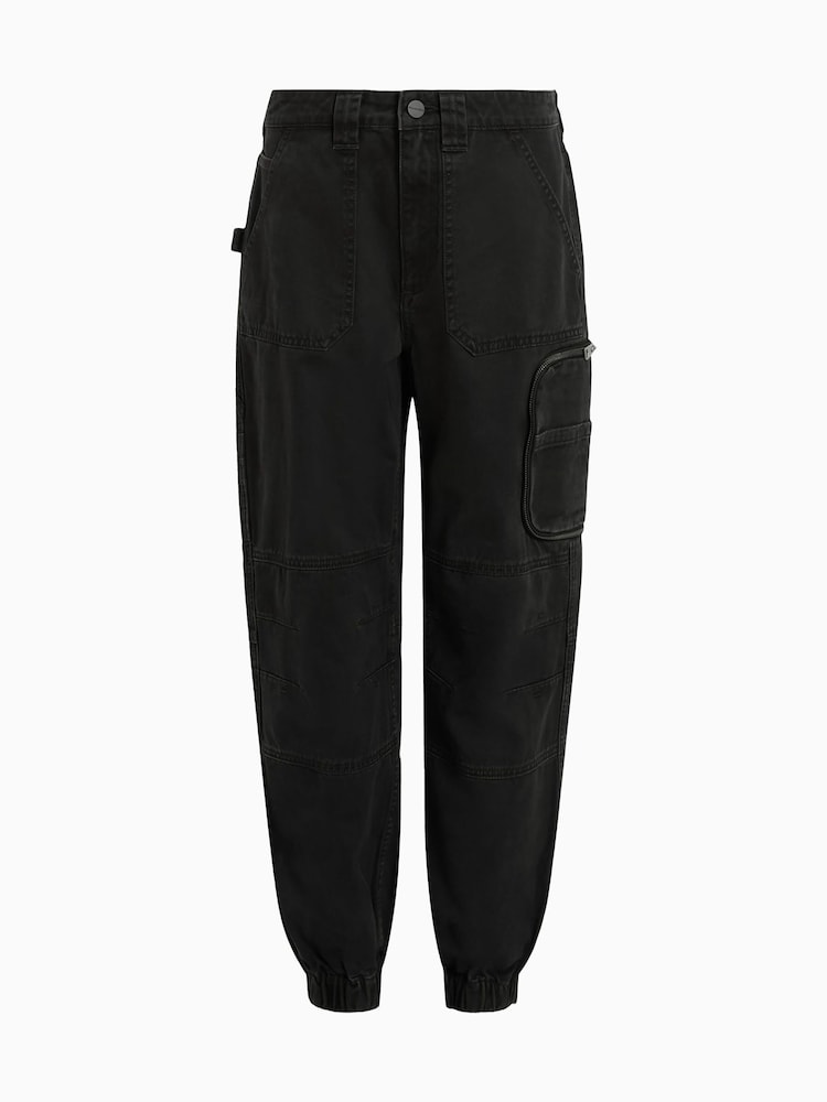 AllSaints Black Florence Joggers - Image 10 of 10