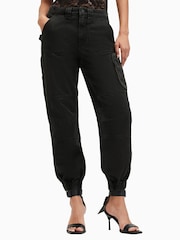 AllSaints Black Florence Joggers - Image 3 of 10