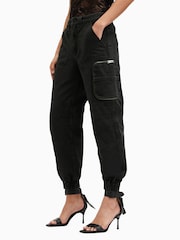AllSaints Black Florence Joggers - Image 5 of 10